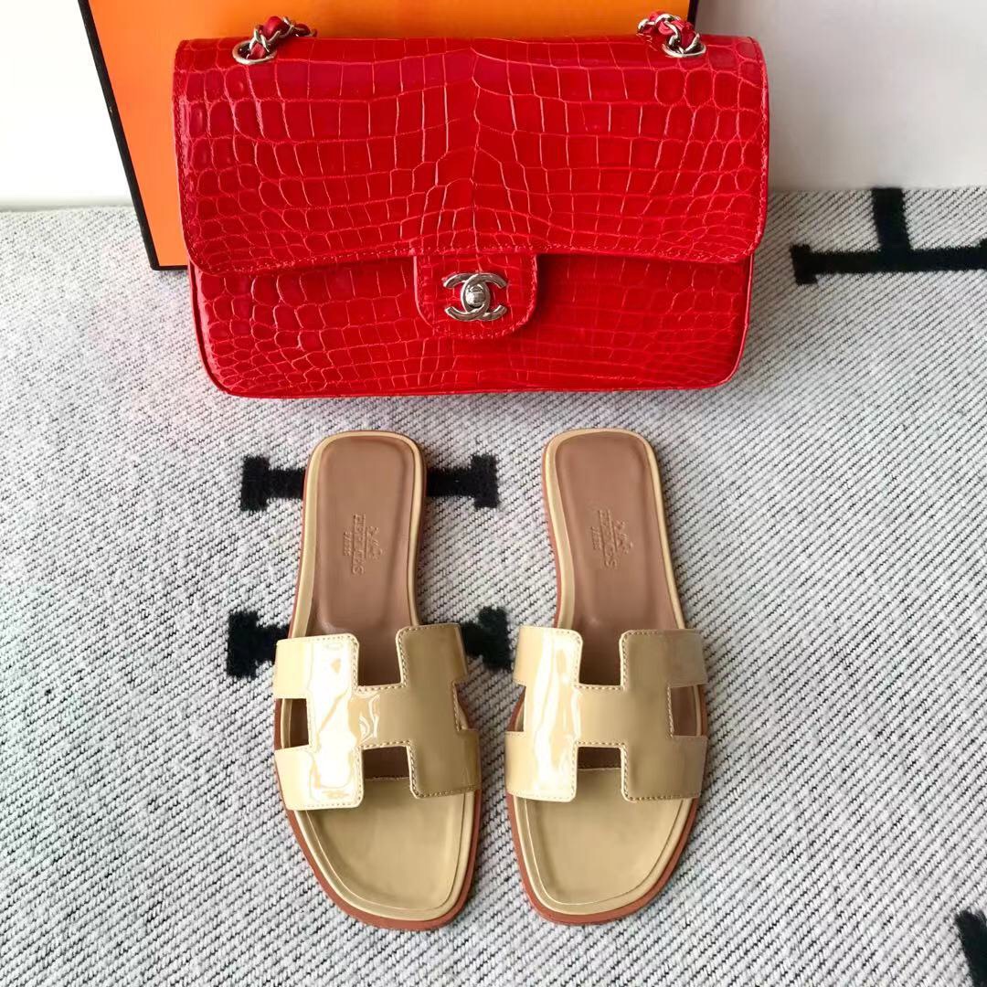 에르메스 올수공 오란 슬리퍼 샌들 페이던트 27